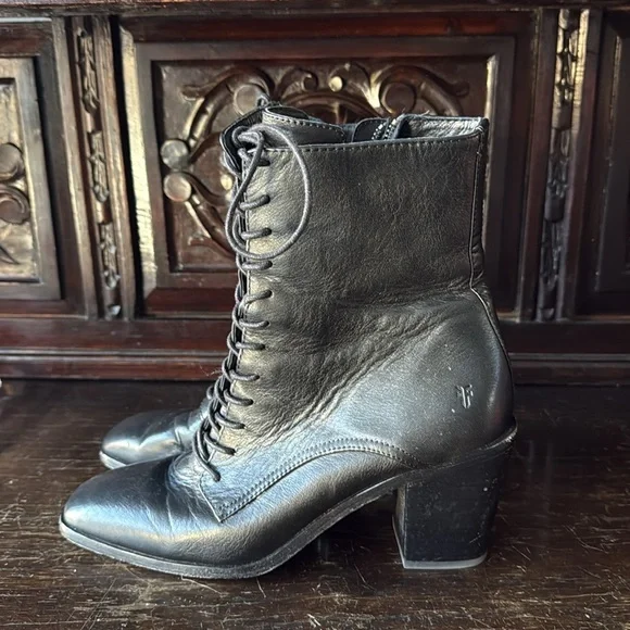 Frye Lace Up Booties - Picture 3 of 6